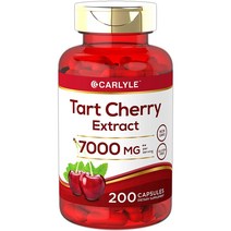 Carlyle 타트체리 타르트체리 7000mg 200캡슐 Tart Cherry, 1통