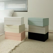 접이식 고급 선물 상자 싸바리 자석 큰 대형 의류 포장 박스 패키지 (S/M/L), S (300x215x125mm), 피치 핑크