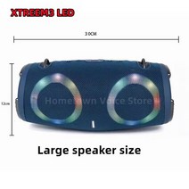 스피커 캠핑 라이딩 용품 100W 높은 전원 무선 TWS 서브 우퍼 휴대용 방수 카드 스피커 RGB 다채로운 회전 깜박이 불빛 블루투스 스피커, 02 large size, 02 large size