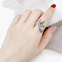 돈벌이 환적 비단잉어 반지S925순은CUTE QUEEN