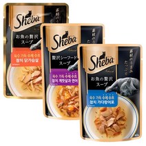 쉬바 수제 스프 고양이간식 40g 3종택1, 참치 게맛살과 연어, 1개