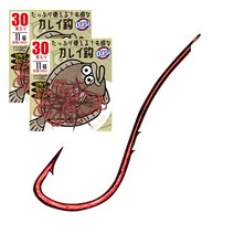 오아시 / 도다리 훅 60본 덕용 / 하이카본 쌍등침 레드 훅 / 도다리 보리멸 노래미(게르치) 양태 이시가리 / 입질에 맞는 유선형 바늘 / DIY 자작 채비 / KOREA 제작, 2개
