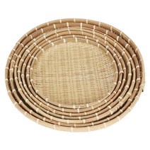 원형대나무채반 튀김과일 건조 받침 소쿠리 쟁반 60cm _ 30690EA, 본상품선택