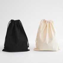 야나 광목 파우치(면 파우치) 코튼파우치 복조리파우치 복주머니 복조리백 가방부자재, 대-아이보리