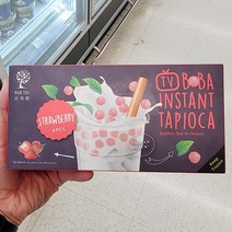 펄트리 타피오카 보바 버블티 딸기 280g x 2개, 종이박스포장