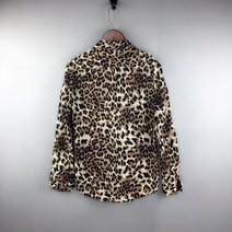 GBG 남자 호피무늬 레오파드 셔츠 유럽역 봄여름옷 남2023 트렌디 긴