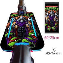 전동스케이트보드휠 새버전 60 × 25cm 자동차 스케이트 보드 스티커 개성 해골 추상 액세서리