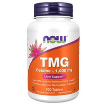 NOW Supplements 트리메틸글리신 베타인 100정 해외, 2개