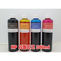 hp리필용잉크 무한리필용잉크, 검정(300ml), 1개