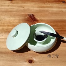 캘리그라피 용품 취미 도구 커버가있는 잉크 풀 테이블 세라믹 카트리지 그릇 플레이트 네, a