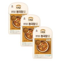CJ 장 다담 청국장찌개 양념 된장찌개 집된장 홈쿡 130g 3개 1세트, 10세트