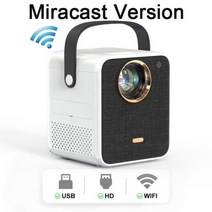 ZDSSY-P350L LED 미니 휴대용 프로젝터 Heyup 4000 루멘 지원 1080P 와이파이 비디오 비머 풀 HD 스마트 홈 시어터 프로젝터, Miracast Version_영국 플러그