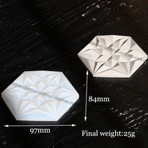 실리콘몰드 수제 석고 시멘트 금형콘크리트 실리콘 벽돌 금형 용 테라초 타일 육각 패널 미니 벽 석고, 06 Hex small, 한개옵션1