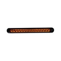 25cm 10v30v 15led 자동차 미등 후면 안개등 중지 캐러밴 브레이크 램프 트럭 트레일러 외부 조명 트럭 램프 1 개, 없음, amber+constant