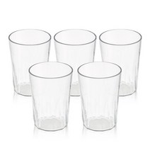 엔에프락 깨지지 않는 트라이탄 컵 5개 세트_트위스트_투명, 단품