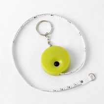 투톤 미니 줄자 1.5M 그린 원터치 옷줄자 판촉물줄자