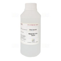 에탄올 에틸알콜 70~75% 500ml 에틸알코올 시약 화공약품