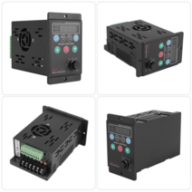 4자리 디지털 튜브 디스플레이가 장착된 220V 750W 단상 입력 3상 출력 모터 드라이버 주파수 변환기, 검은색