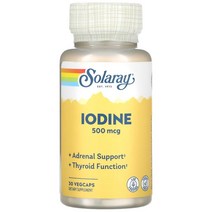 솔라레이 Iodine 500mg 베지 30캡슐, 1개, 기본