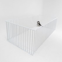 독톡 강아지 울타리 애견 펜스 알루미늄 높이 800mm 12PCS 애견카페 다견가정 강추, 화이트, 알루미늄(단일색상)