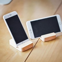 다용도 원목 스마트폰 거치대