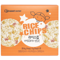 파머스팩토리 라이스칩 자색고구마와 단호박 45g(15g x 3개), 자색고구마와 고구마, 1개