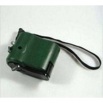 캠핑용 미니 수동발전기 태양광 열 보조 휴대폰 4종 USB 배터리충전 야외 휴대용 소형, 밀리터리그린개