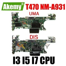 NM-A931 노트북 마더 보드 I3 I5 I7 6 세대 또는 7 세대 cpu 940MX gpu가있는 메인 보드, UMA I3-7100U
