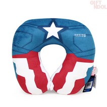 기프트앤돌 정품 뉴 마블 캡틴 아메리카 목쿠션 목베개 30cm, 단품