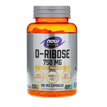 나우푸드 스포츠 디 리보오스 D Ribose 750 Mg 120캡 Aa11794 세계적 톱상품 해외 현지 구매
