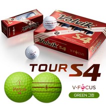 VOLVIK 볼빅 투어 S4 V포커스(TOUR S4 V-FOCUS) 그린색상 I로고인쇄무료I포장가능I볼빅종이가방증정, 선택안함, 선택안함, 로고 요청