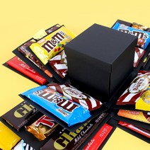 발렌타인데이 서프라이즈 폭발 선물상자 초코렛 과자 상자, 핑크, 무지(문구없음)