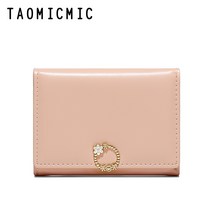 여학생 여중생 여대생 고등학생 귀여운 딸기 큐빅 반지갑 동전지갑 카드지갑 친구생일선물