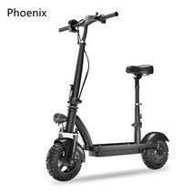 PHOENIX 전동킥보드 성인용 접이식 전동스쿠터 충전식 전기자전거 전기 스쿠터 대리운전 배달용 출퇴근용, 고급형 18A (50-60KM)