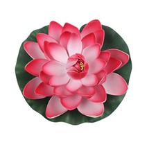 제이앤시 연꽃 조화 물에뜨는 연못 어항 꾸미기 모형 정원, 연꽃조화-핑크