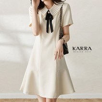 카라 KARRA 플리츠넥라인원피스+브로치SET_KB2MOP071C