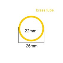 H62 황동 튜브 파이프 모세관 중공 로드 외경 26mm 내경 25mm 24mm 23mm 22mm, OD26 ID22, 500mm