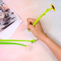 핵인싸템 갓샵 꽃 볼펜 5종 [튤립 해바라기 새싹펜 플라워 펜], 상세설명 참조, 백합꽃볼펜