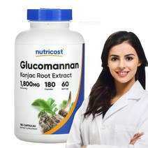 뉴트리코스트 글루코만난 곤약 뿌리 추출물 600mg 180캡슐, 기본