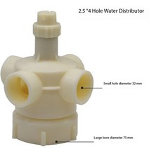 농약호스릴 냉각탑 물 분배기 회전 사출 성형 기계 액세서리 ABS 스프링클러 분배기 자동, 4.2.5inch 4 holes