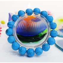 연화 [정품] 파랑 터키석 원석팔찌 10mm