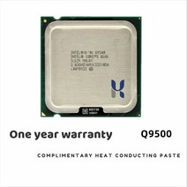 인텔 호환 코어 2 쿼드 Q9500 프로세서 2.83GHz 6MB 캐시 FSB 1333 데스크탑 LGA 775 CPU, 한개옵션0