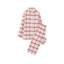 MUJI 무인양품 체크 플란넬 수면잠옷 파자마 / 핑크레드 여성잠옷세트 홈웨어, 사이즈_L~XL, 상세페이지 참조
