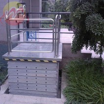 장애인 휠체어 전동리프트 엘리베이터 승강기 계단, 1미터 상승 모델