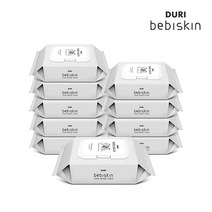 두리 베비스킨 생분해 아기 물티슈 비데 캡 60매 10팩, 베비스킨/비데 물티슈 캡 10팩