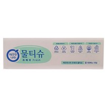 깨끗한나라 물티슈 프레쉬 캡형 100매x10입, water wet tissue