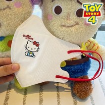 헬로 키티 마스크 성인 어린이 여자 선물 일회용 대형 중형 소형 화이트 귀여운 캐릭터 선물, [성인KT]20개[개별포장]개