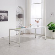 모던디자인 다용도 대형 6인 식탁테이블 40평 예쁜 긴, 오크화이트