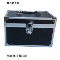 이미용기능사 마사지사 공구함 알루미늄 합금 화장 케이스 수납함 귀파개 페디큐어 족욕 치료함 네일아트 뷰티 3421889182, 직각 블랙 방화판 24*1 6 *15