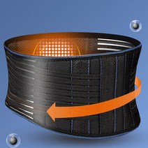 허리보호대 복대 발열 복부찜질기 온열 밴드 보조기 뱃살복대-72394EF